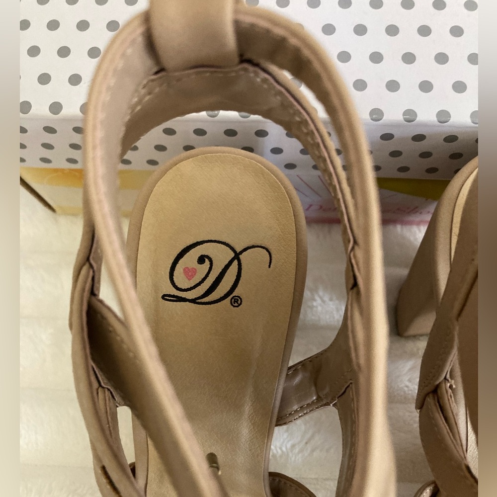 My Delicious Shoes | Mazie- H Lace Up Open Toe High Heels - Picture 6 of 11